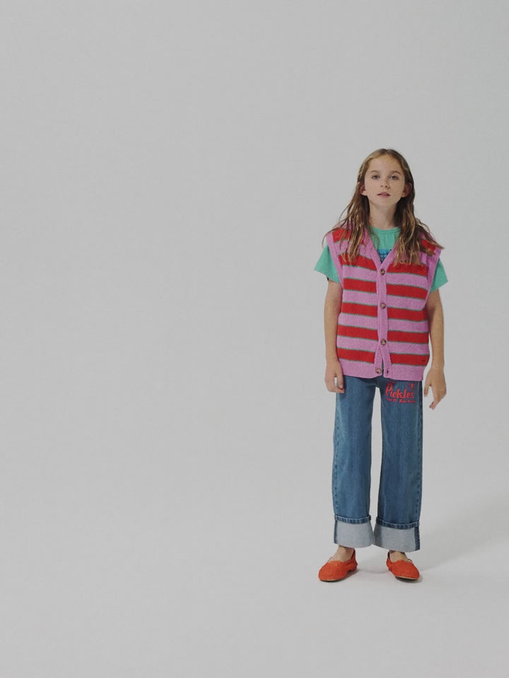 BC Striped knitted vest