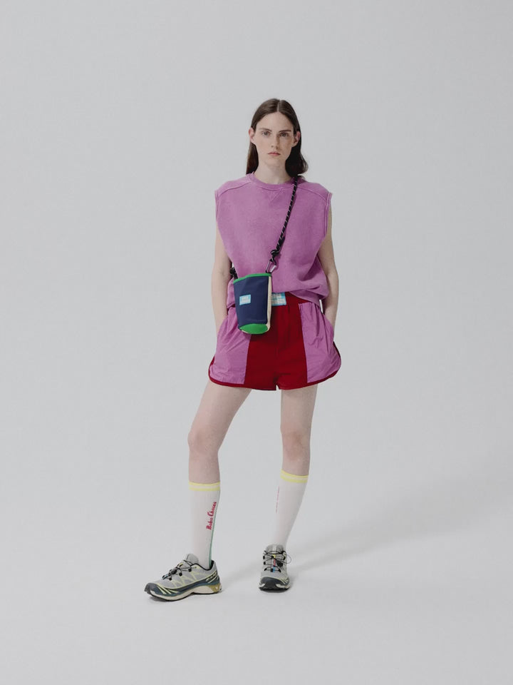 Color block sporty shorts