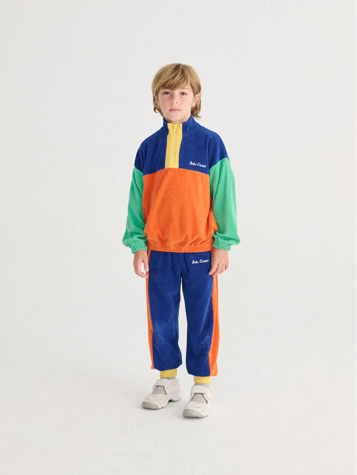 Bobo Choses color block zipped sweatshirt