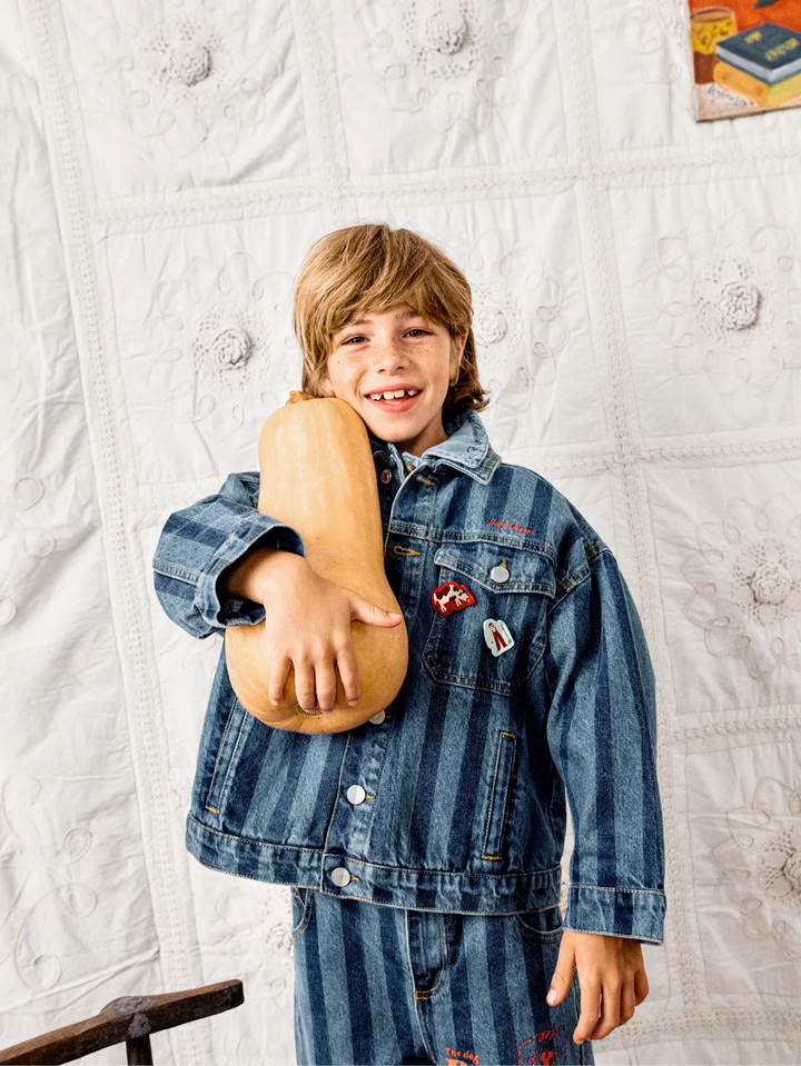 Bobo Choses Striped denim jacket