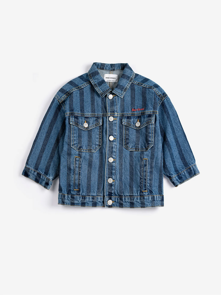 Bobo Choses Striped denim jacket