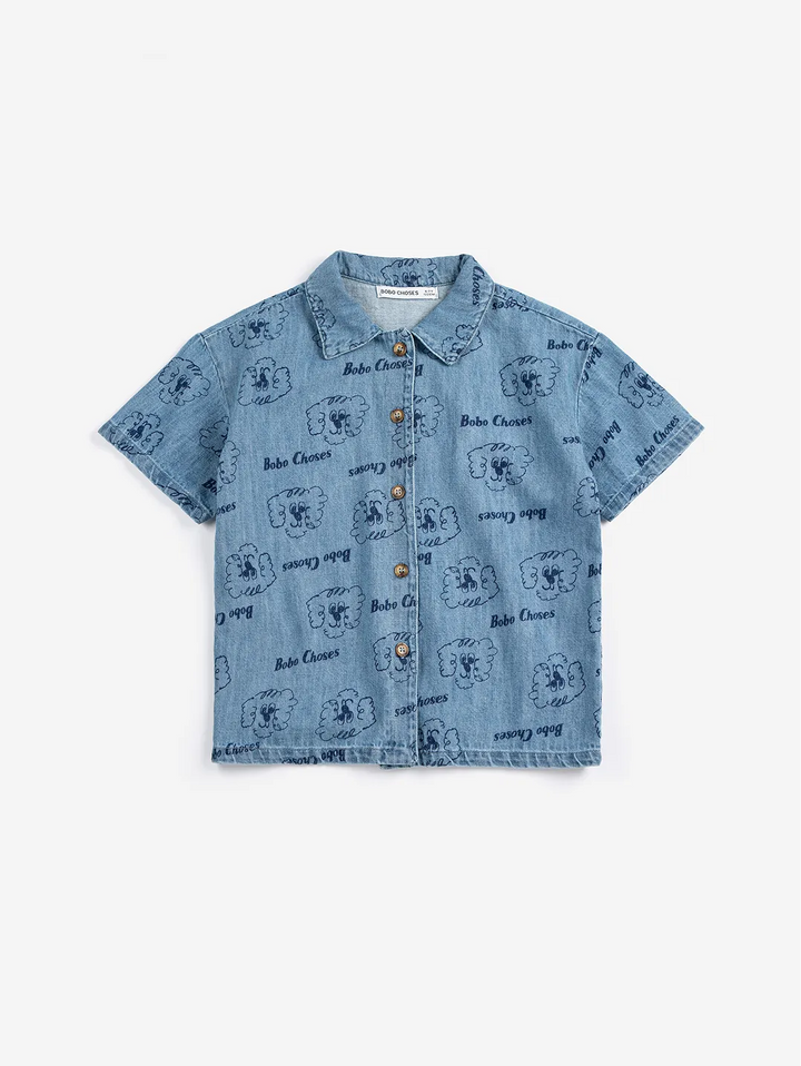 Pickles The Dog all over denim shirt