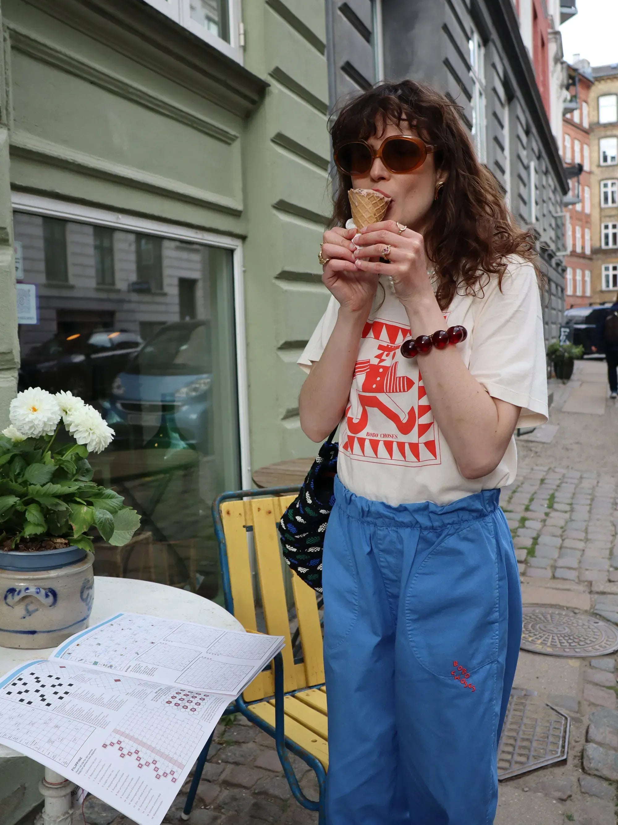 Mr Pencil fitted T-shirt for Woman Bobo Choses