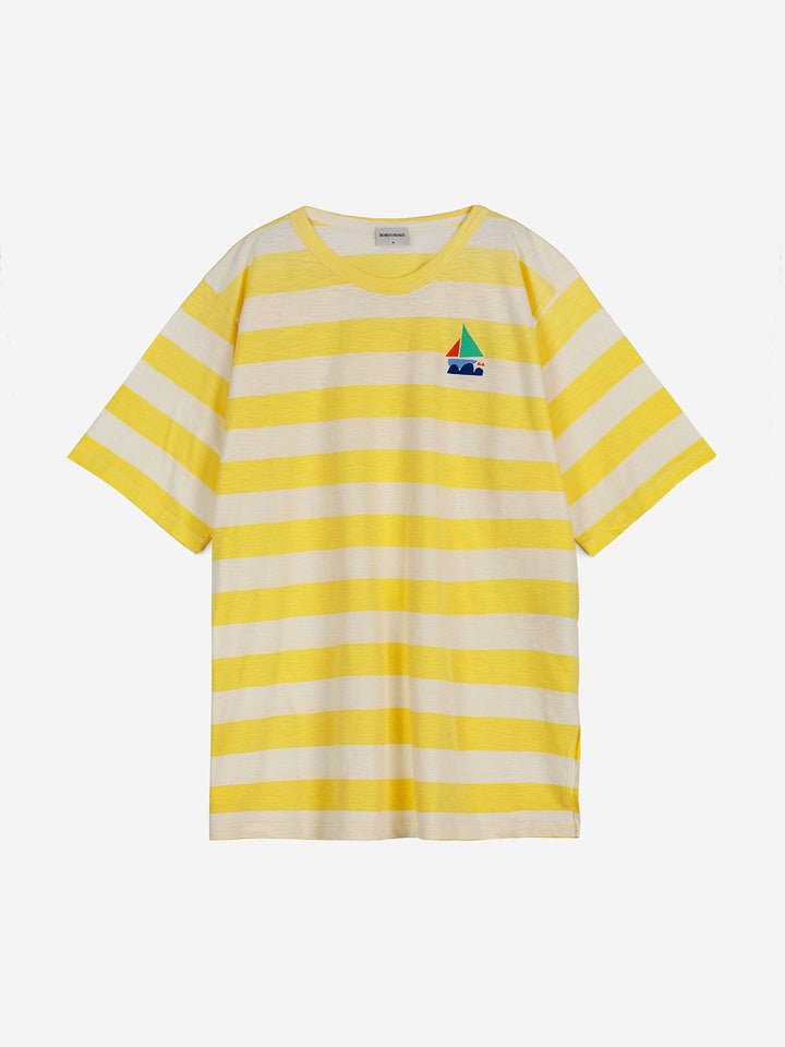 Samarreta oversize ratlles grogues