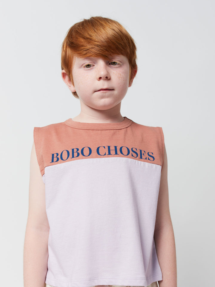 Bobo choses color block sleeveless T-shirt