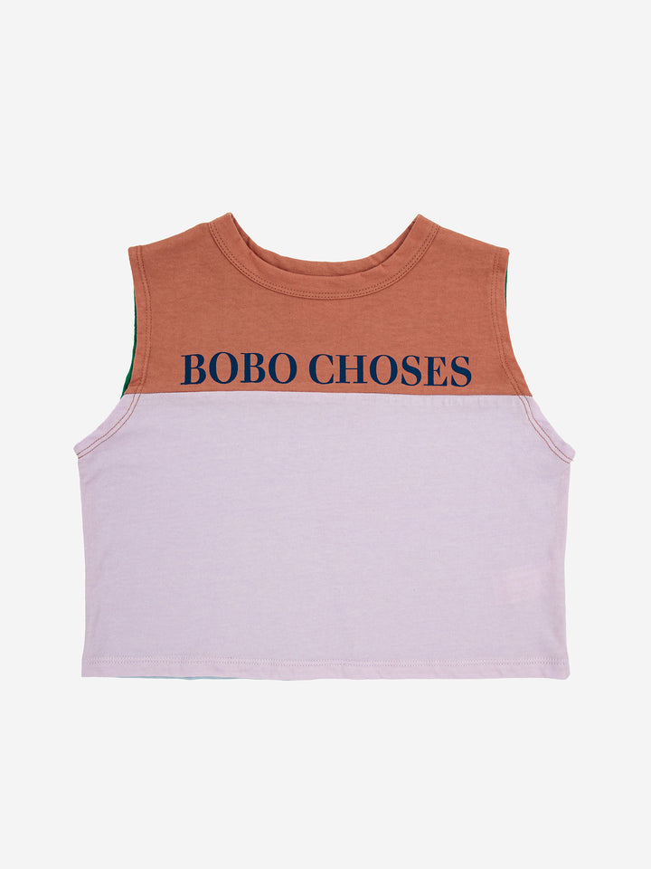 Bobo choses color block sleeveless T-shirt