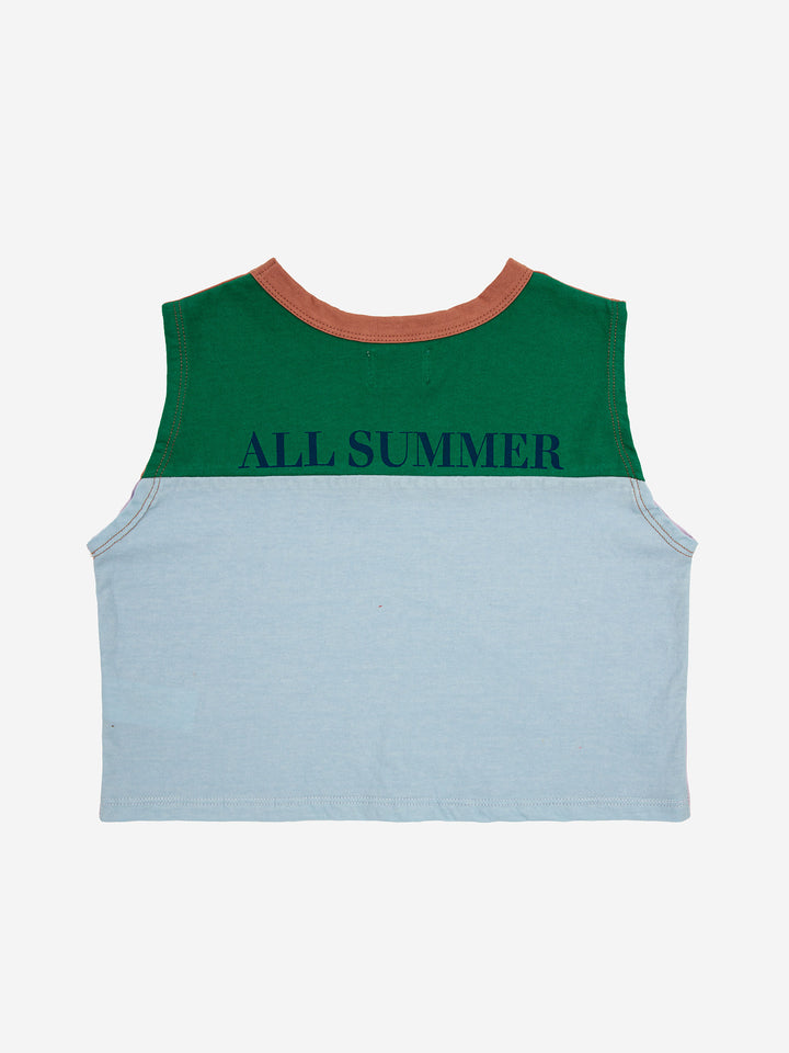 Bobo choses color block sleeveless T-shirt