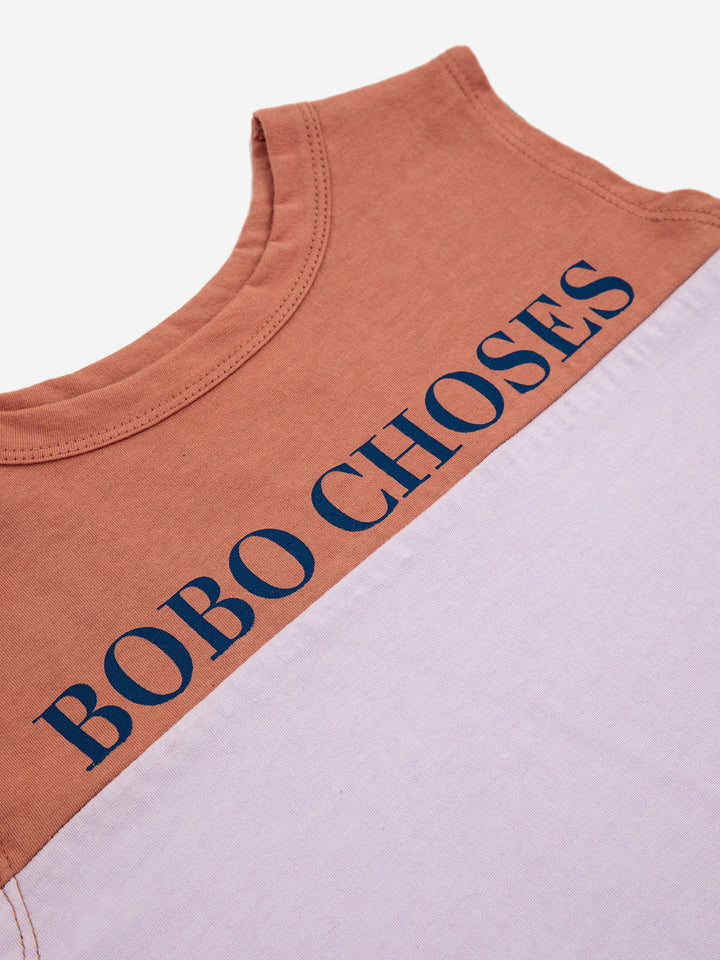 Bobo choses color block sleeveless T-shirt