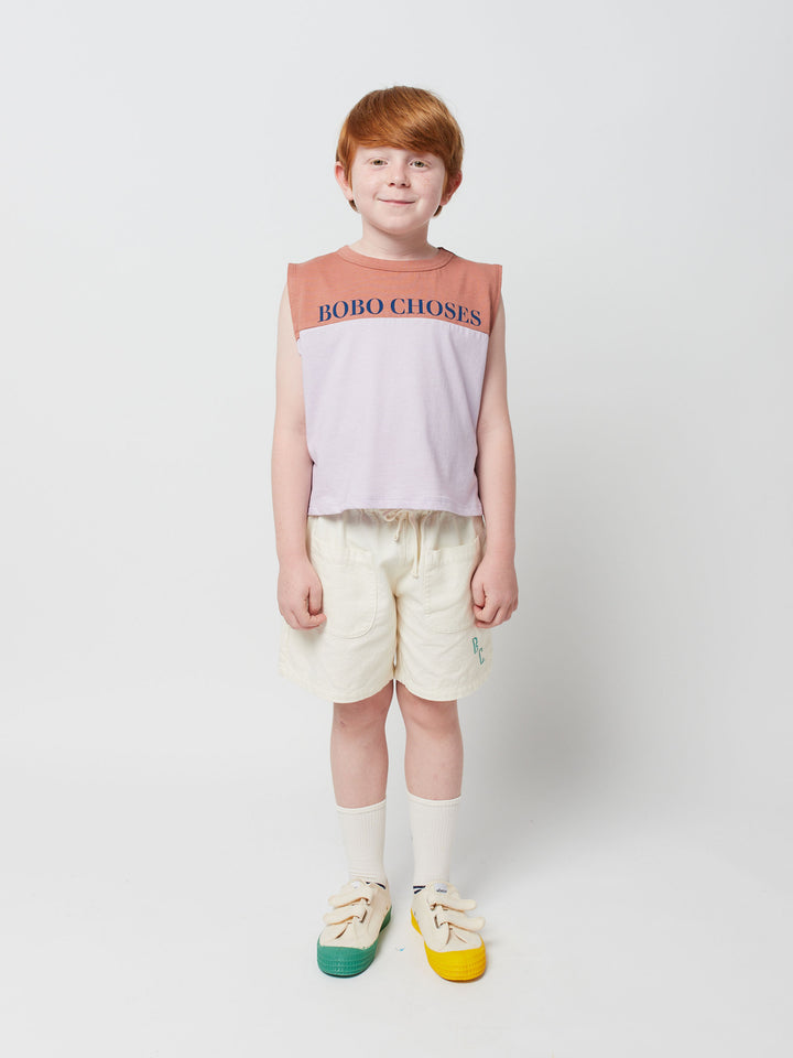 Bobo choses color block sleeveless T-shirt