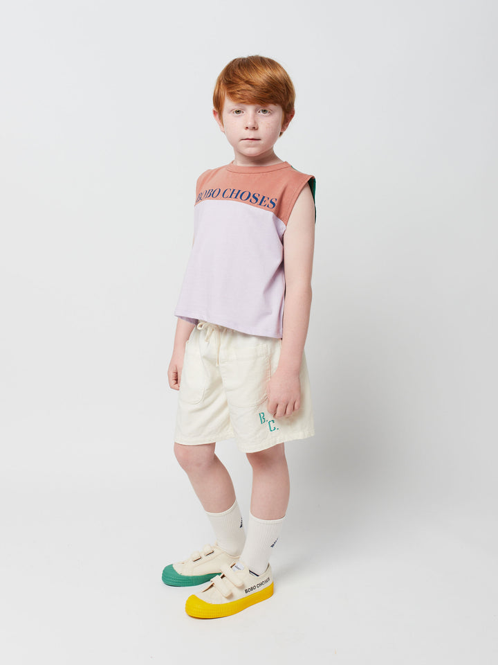 Bobo choses color block sleeveless T-shirt