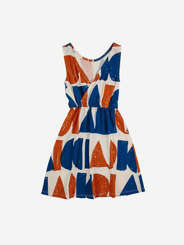Geometric sleeveless dress