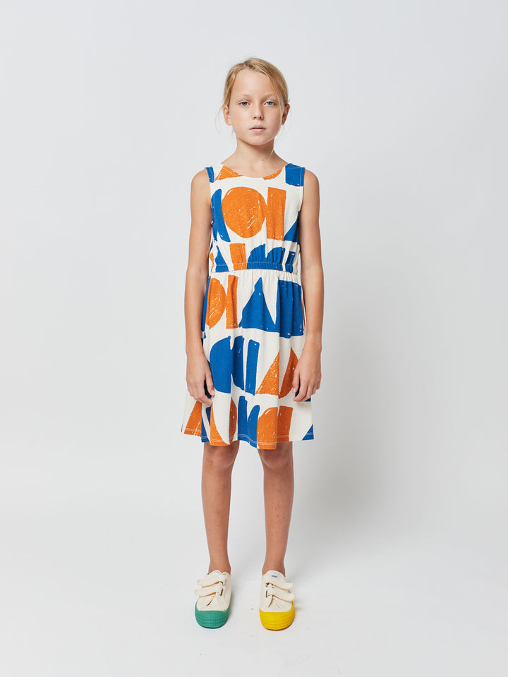 Geometric sleeveless dress
