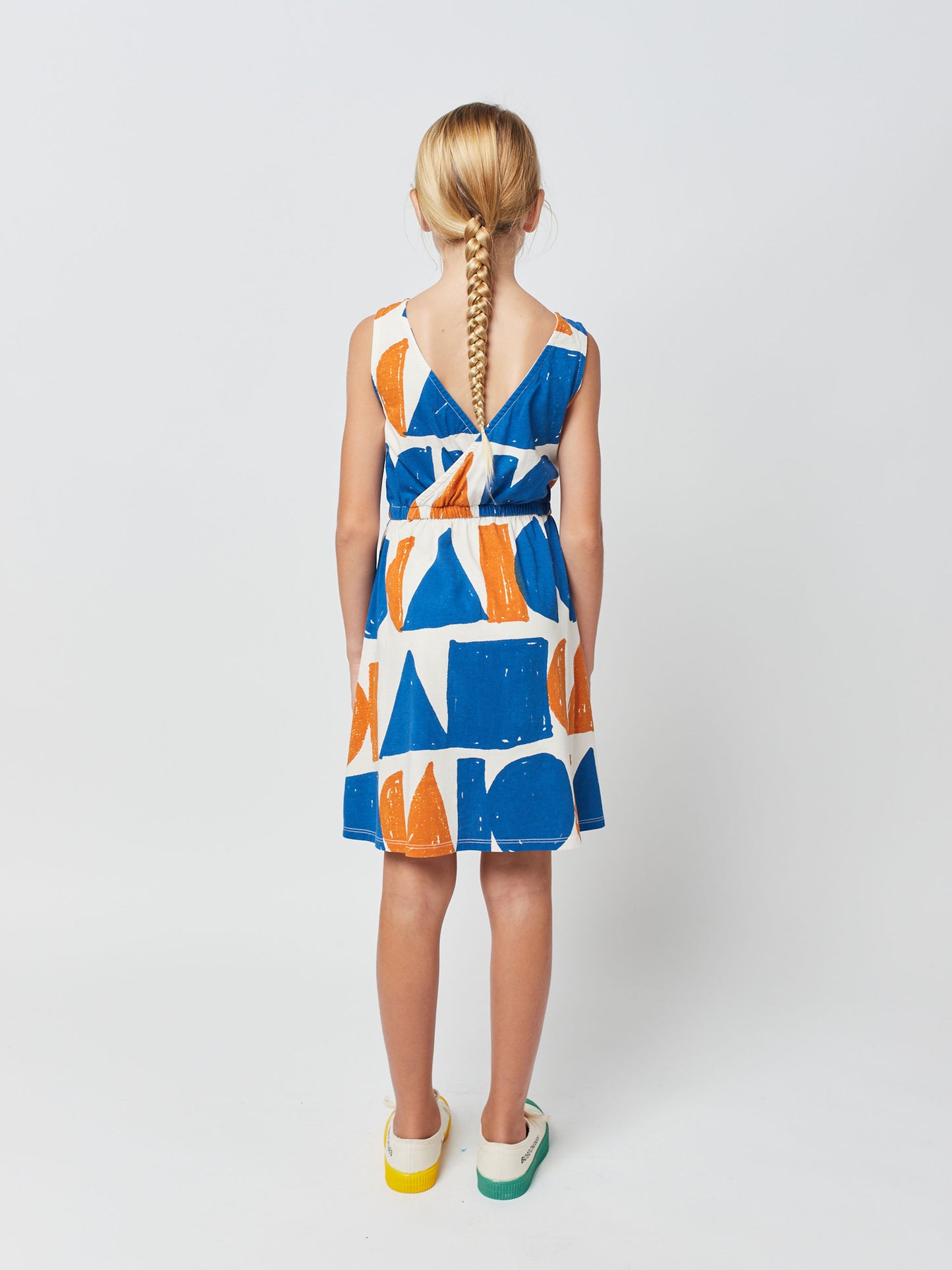 Geometric sleeveless dress