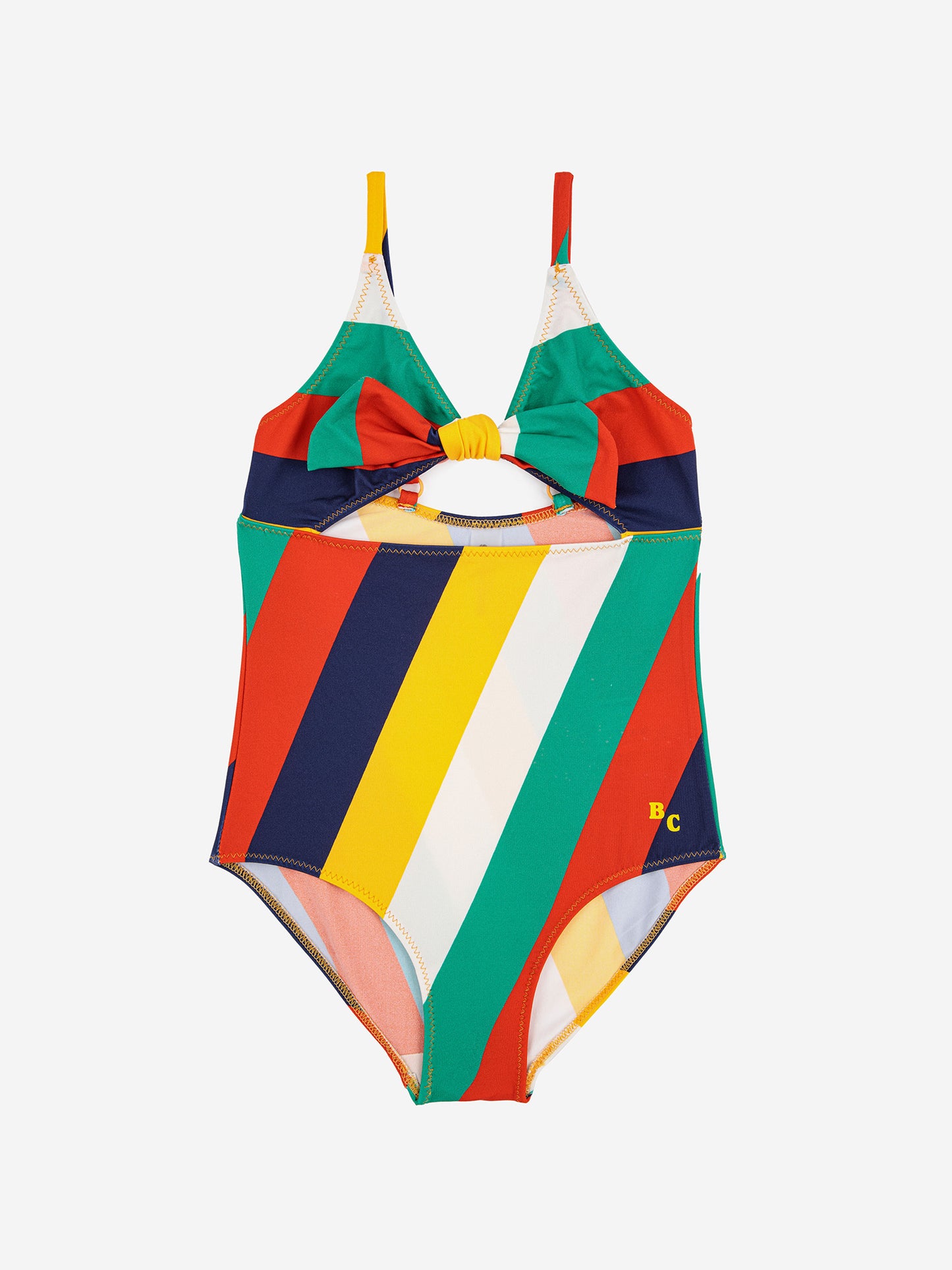 Multicolor stripe swimsuit