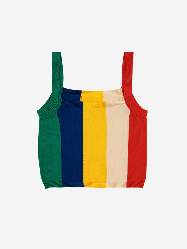 Top de punt ratlles multicolor