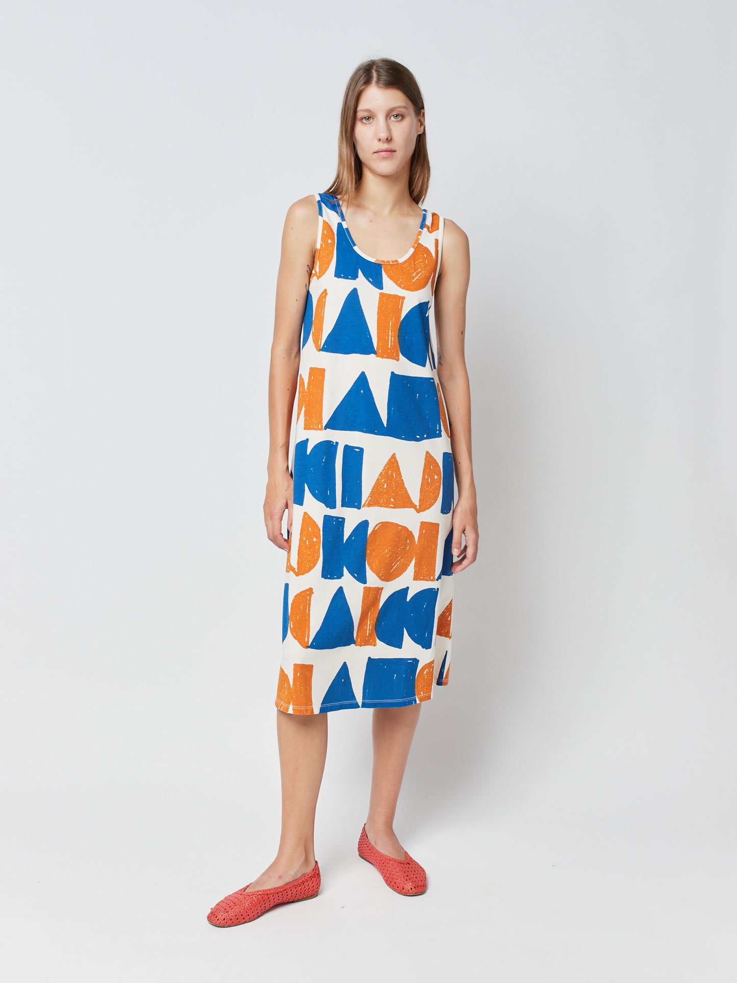 Geometric tank top dress