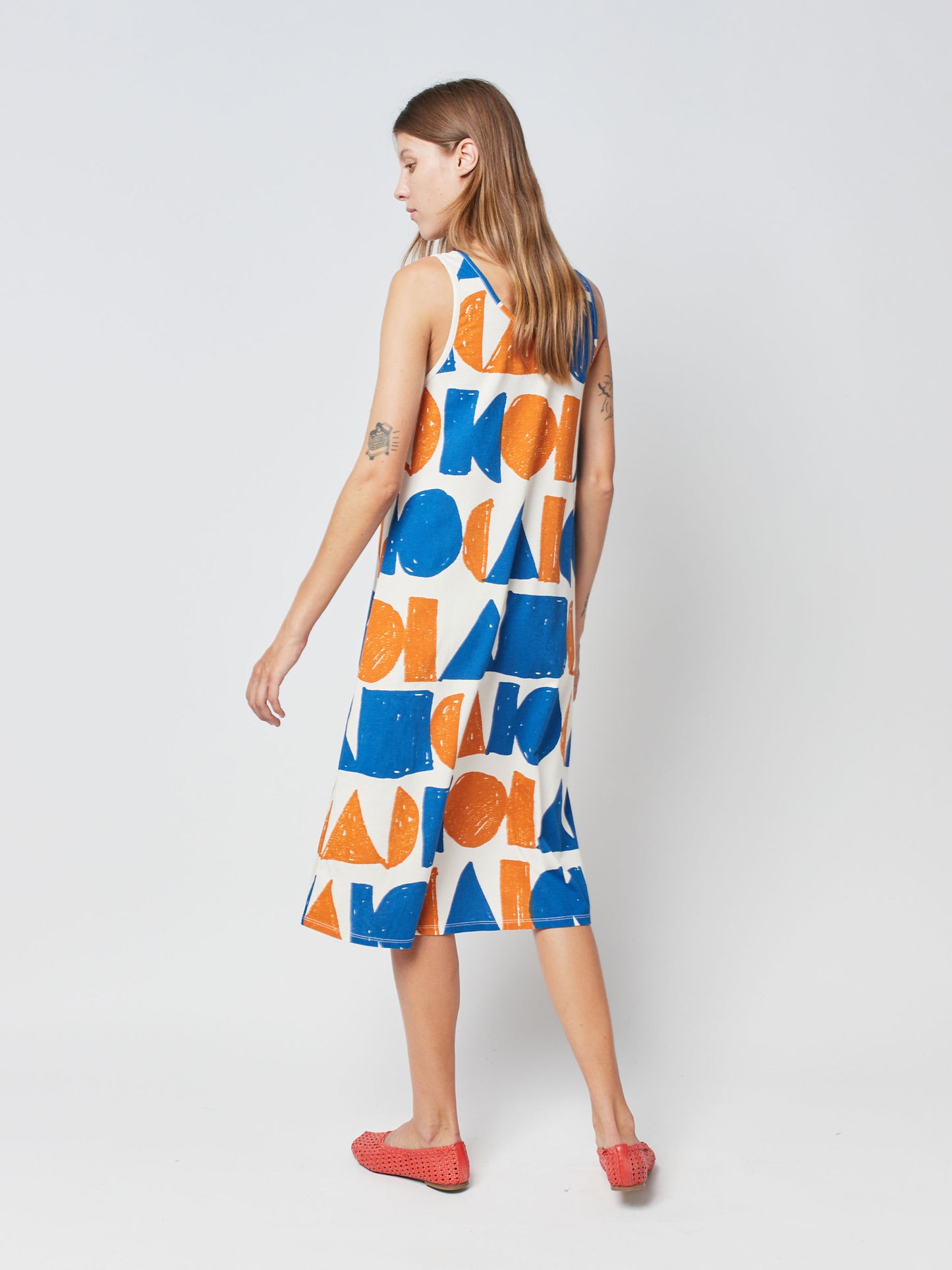 Geometric tank top dress