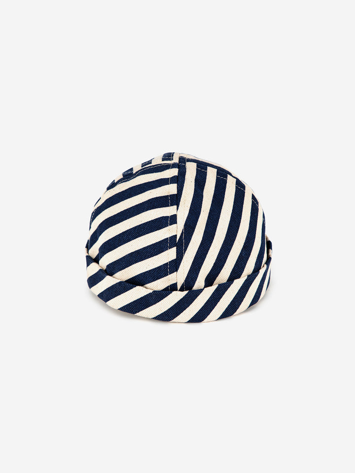 Blue Stripes round hat