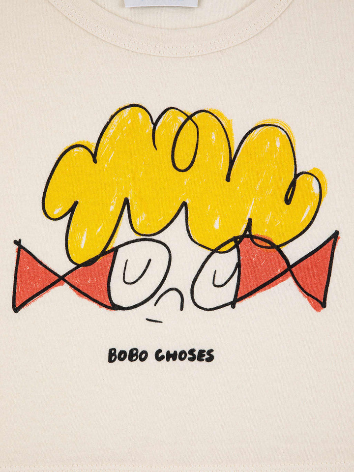 Fish glasses kid short sleeve T-shirt