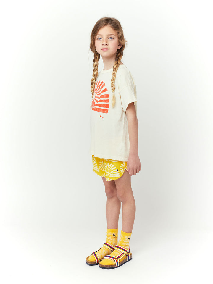 Seashell all over woven shorts