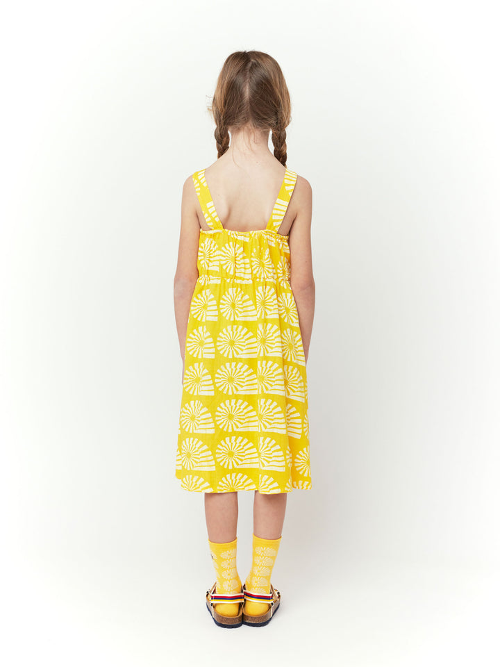 Seashell all over woven dress