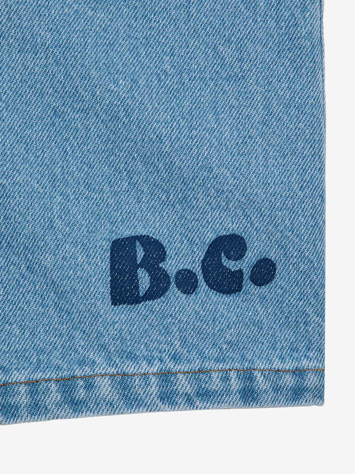 Patches denim dungaree