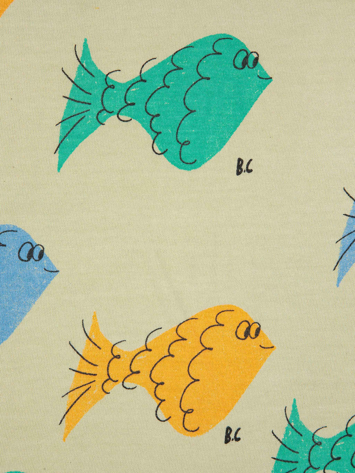 Multicolor fish all over short sleeve T-shirt
