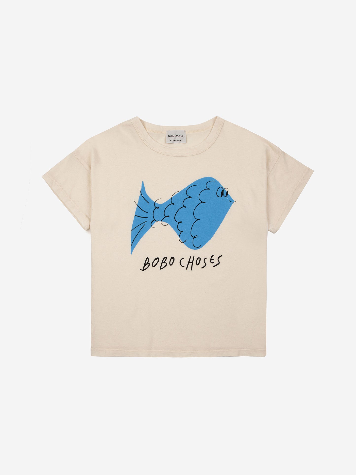 Blue fish short sleeve T-shirt