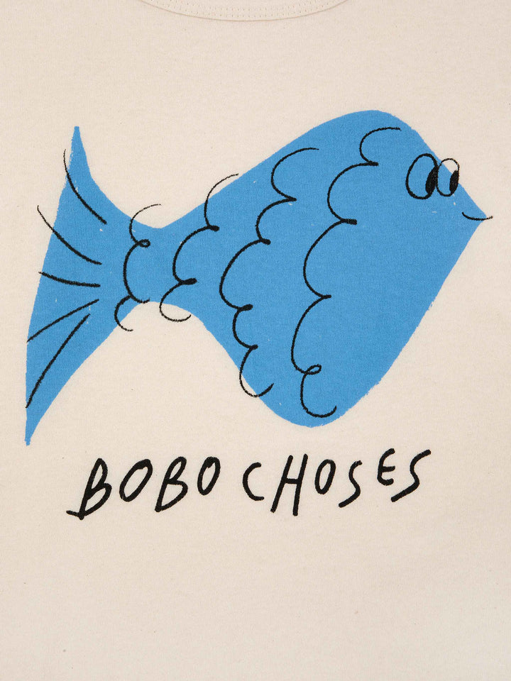 Blue fish short sleeve T-shirt