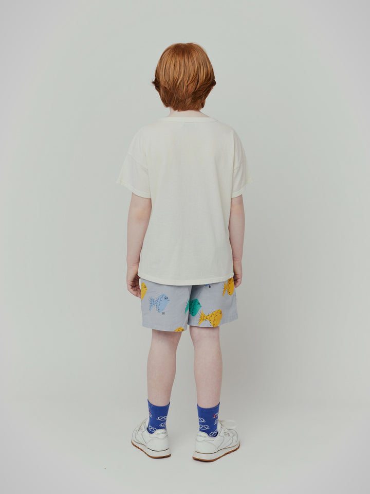 Blue fish short sleeve T-shirt