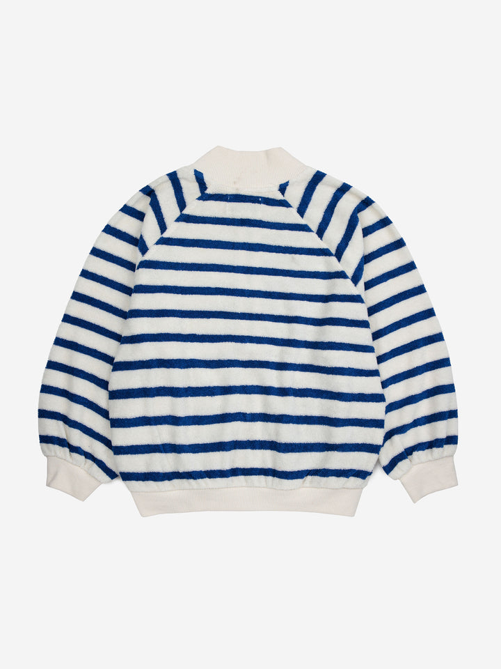 Stripes zipper sweatshirt