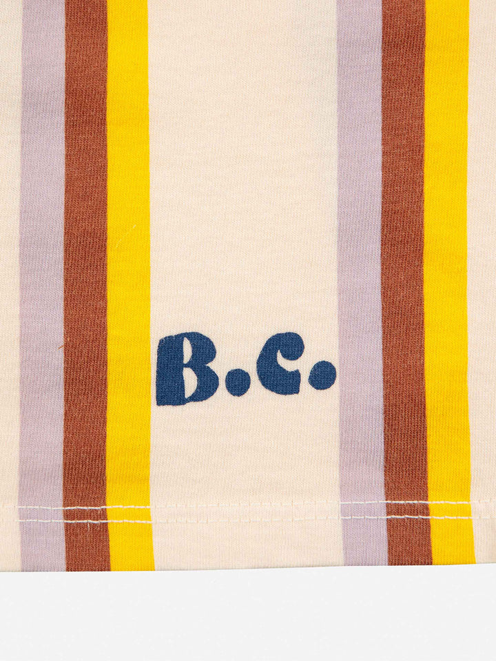 Multicolor vertical stripes shorts