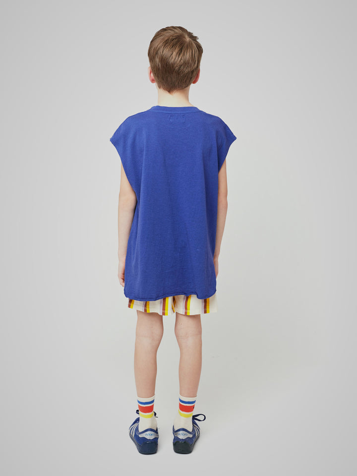 Multicolor vertical stripes shorts