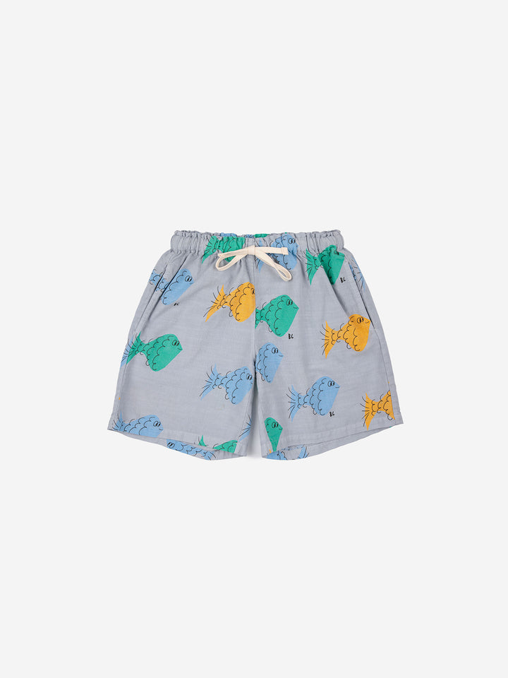 Multicolor fish all over bermudas