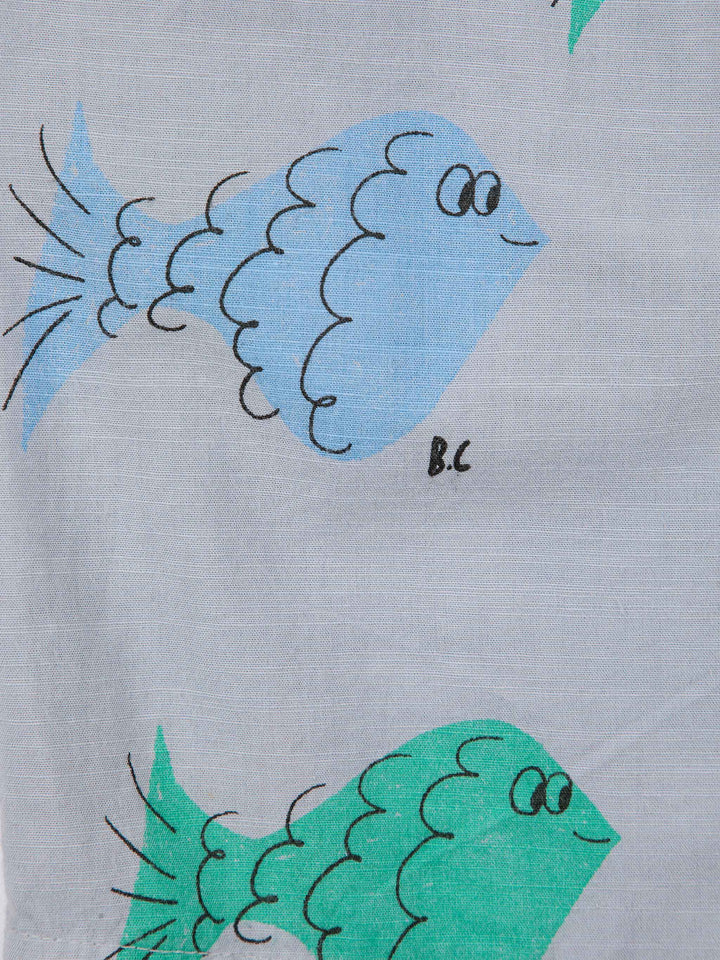 Multicolor fish all over bermudas