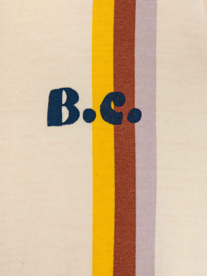 Multicolor vertical stripes overall