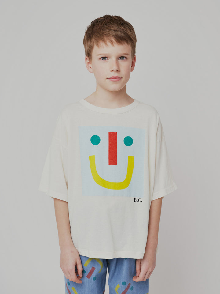 Happy face short sleeve T-shirt