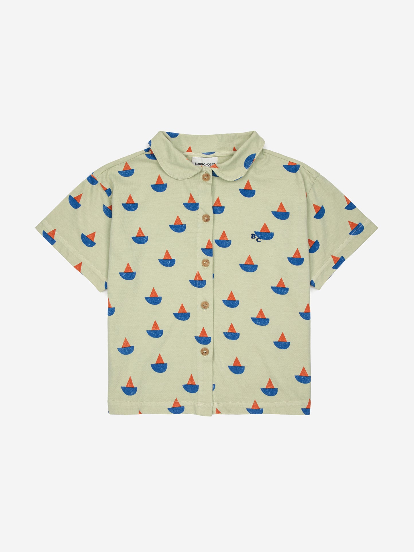 Sailing boat all over short pijama