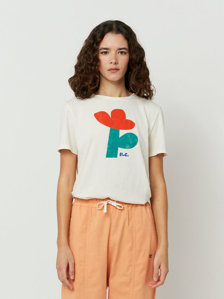 Camiseta de manga corta flor de mar