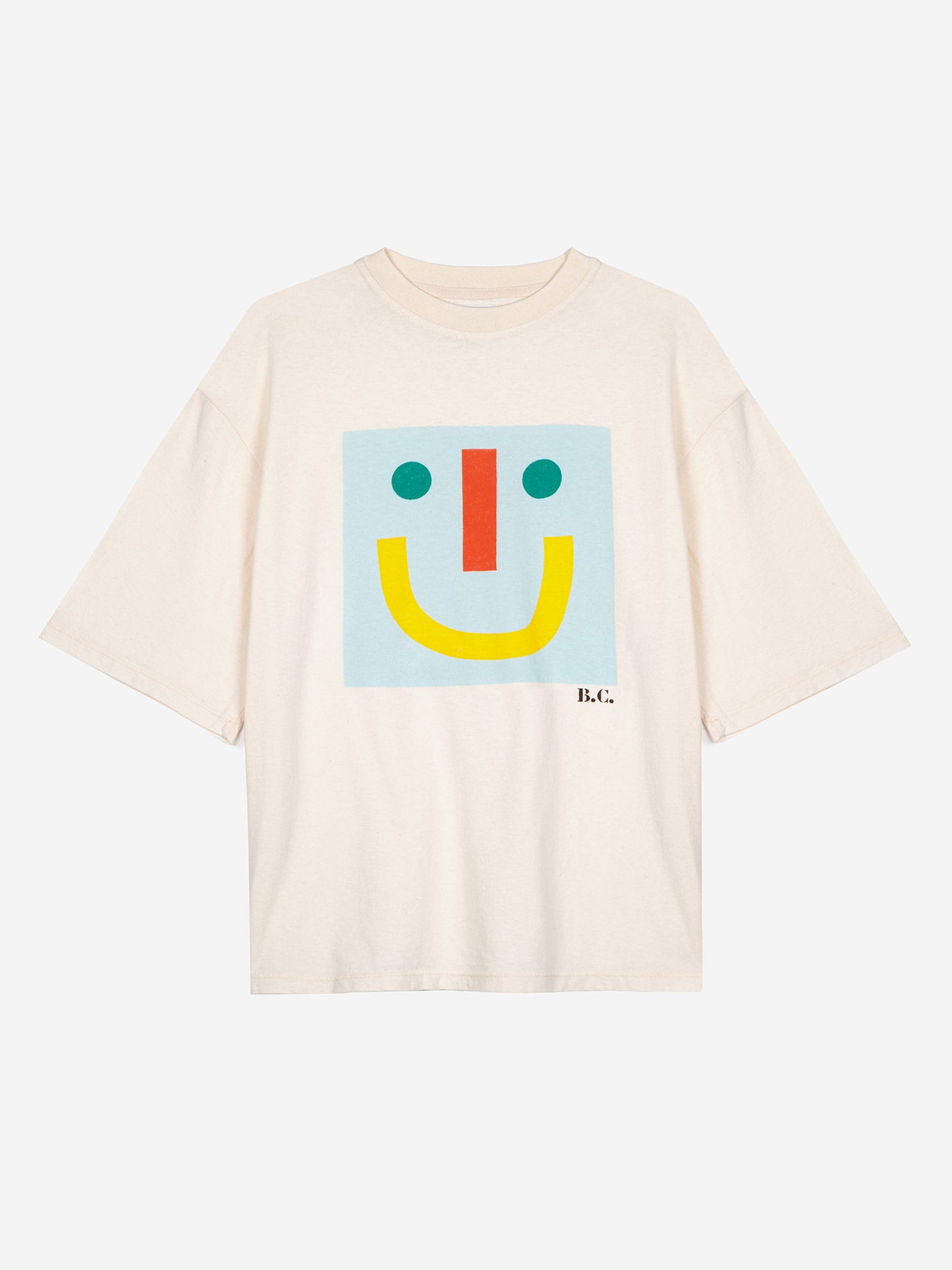 Camiseta recta cara sonriente