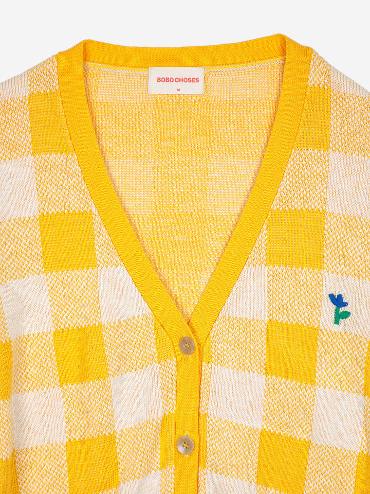 Vichy cardigan