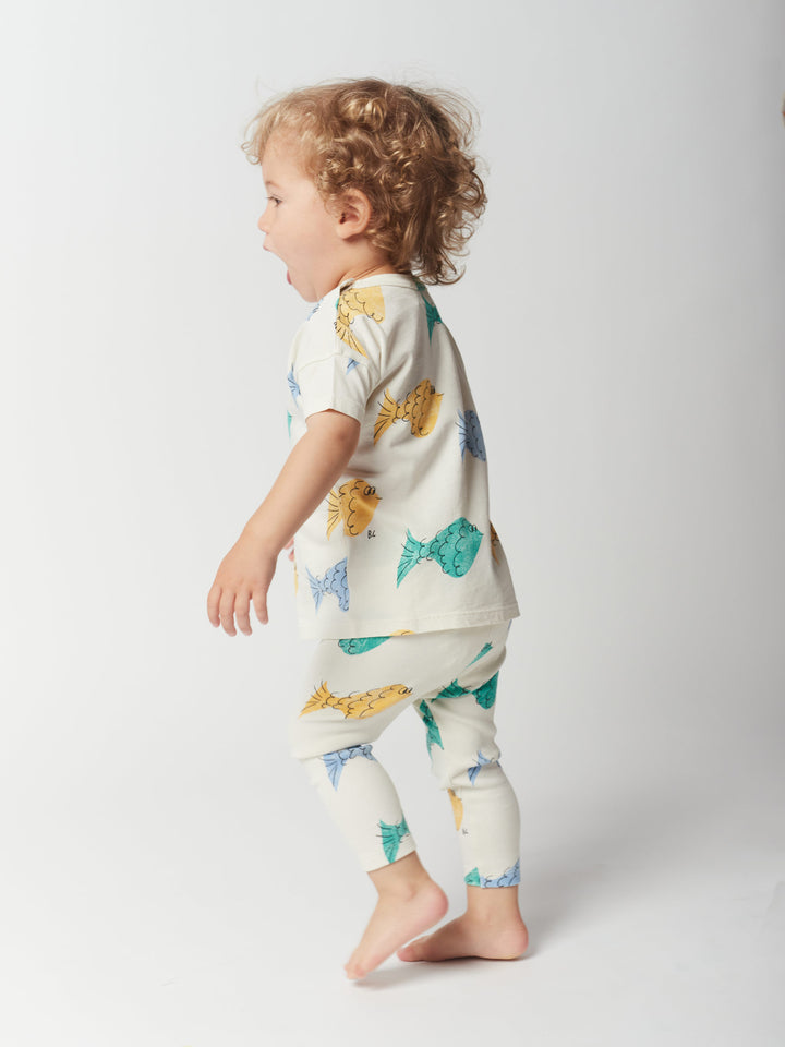 Multicolor Fish all over T-shirt