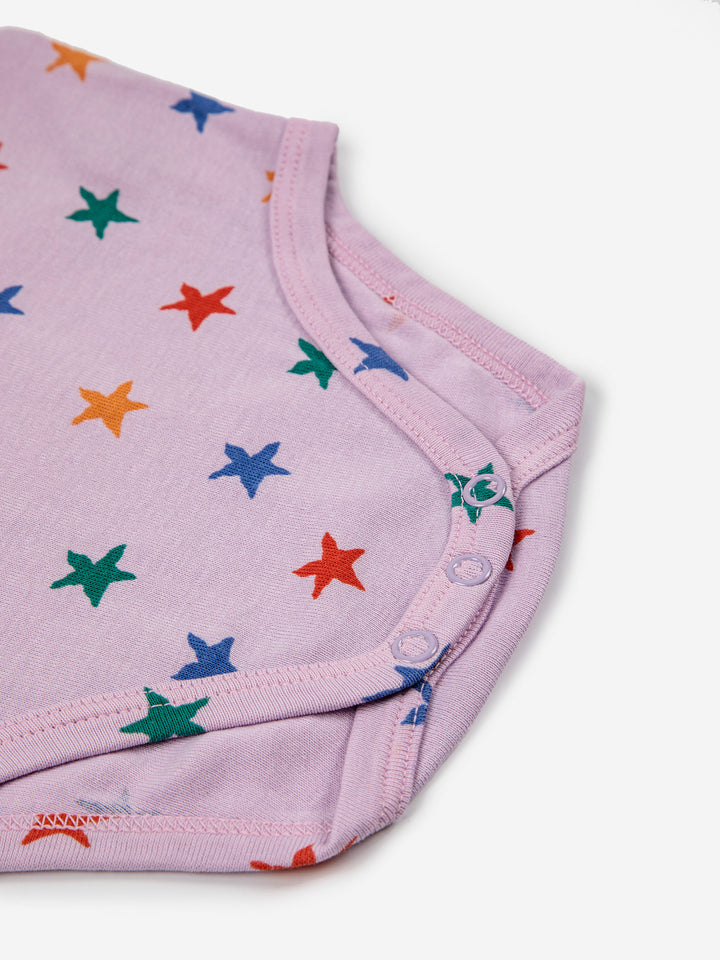 Multicolor Stars all over sleeveless body