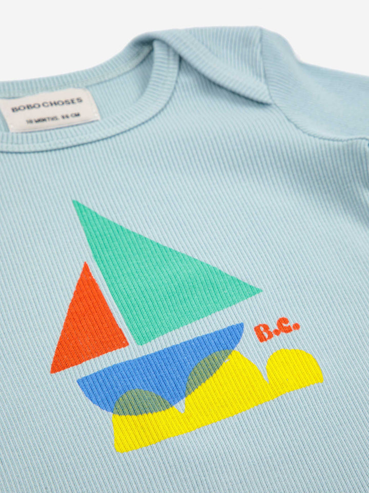 Multicolor Sail Boat long sleeve body