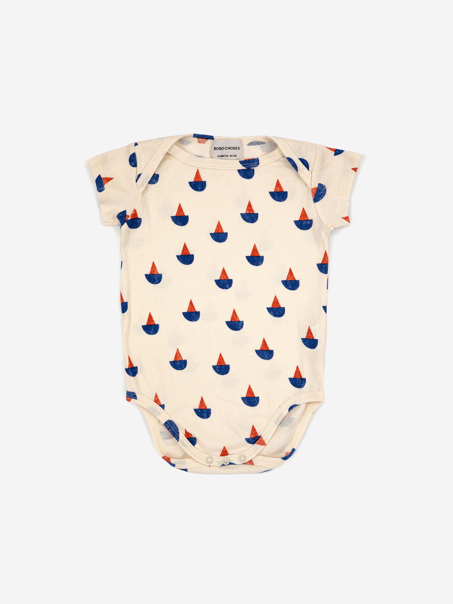 Sail Boat all over short sleeve bodies set