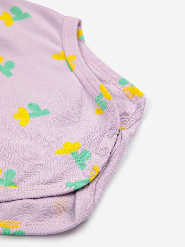 Sea Flower all over short sleeve bodies set