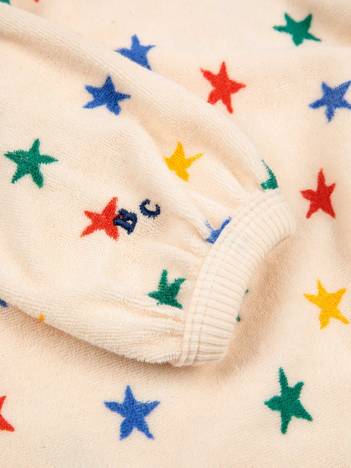 Multicolor Stars all over terry sweatshirt