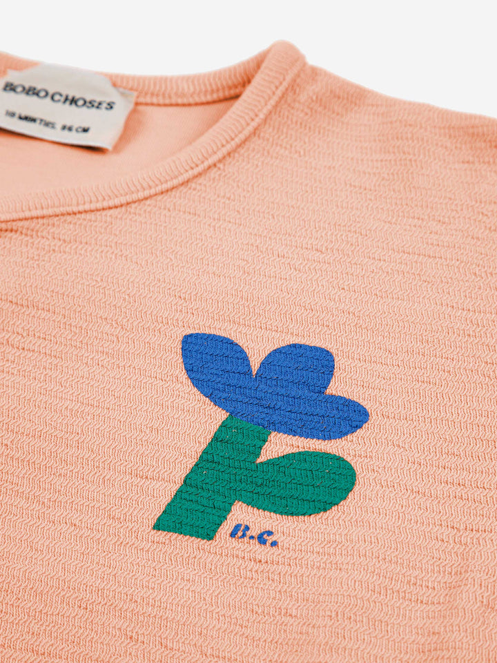 Sea Flower buttoned sweatshirt