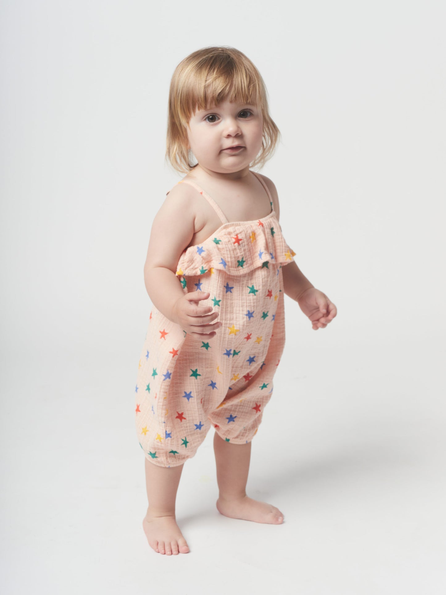 Multicolor Stars all over romper