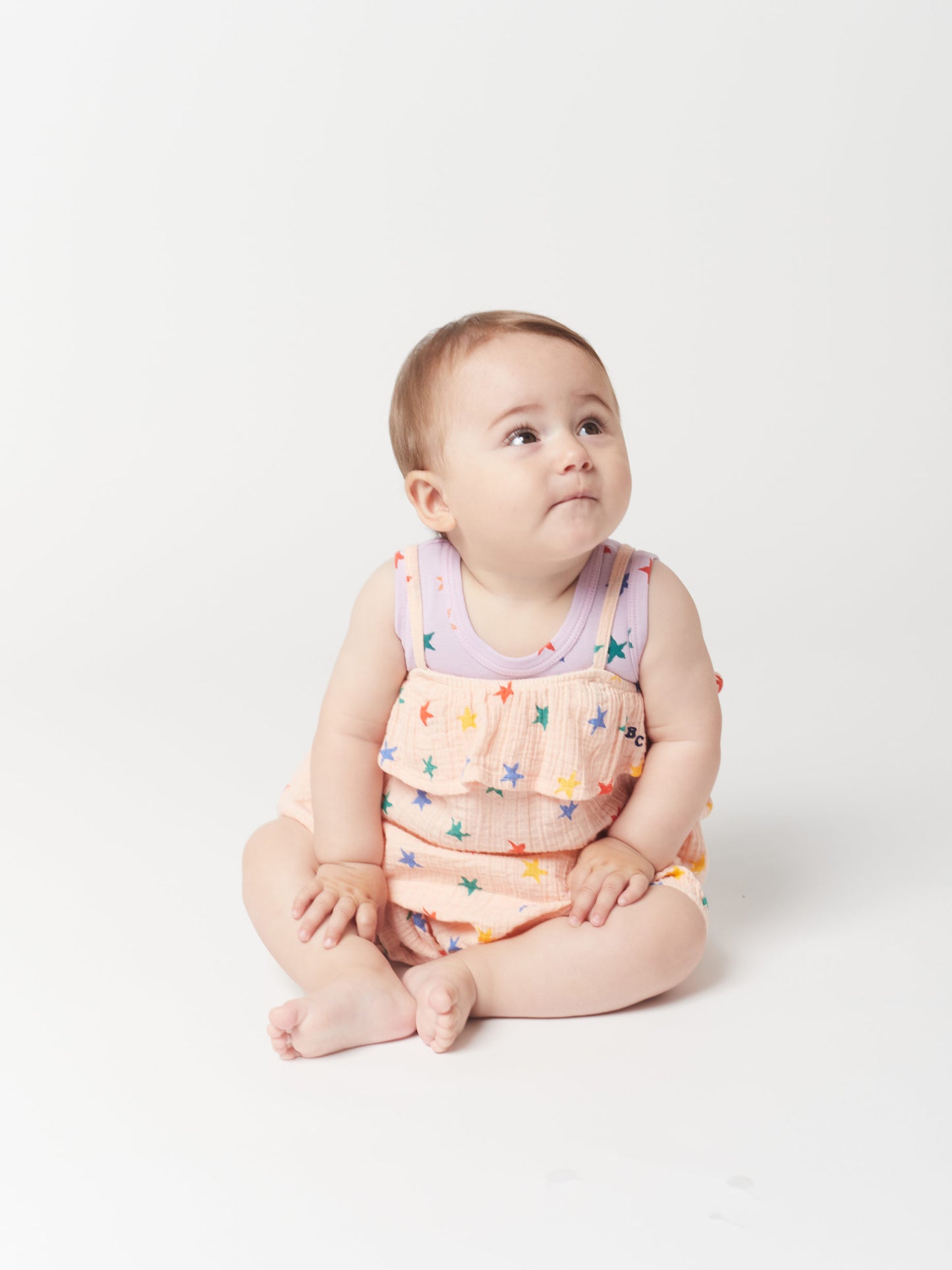 Multicolor Stars all over romper